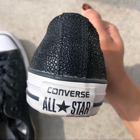 CONVERSE Black Low Top Chuck Taylors - Picture 4 of 4